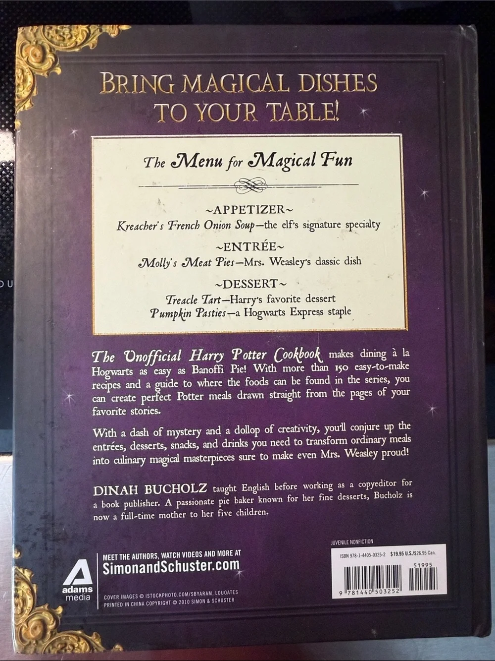 The Unofficial Harry Potter Cookbook Recipes Hogwarts Ministry of Magic Foodie
